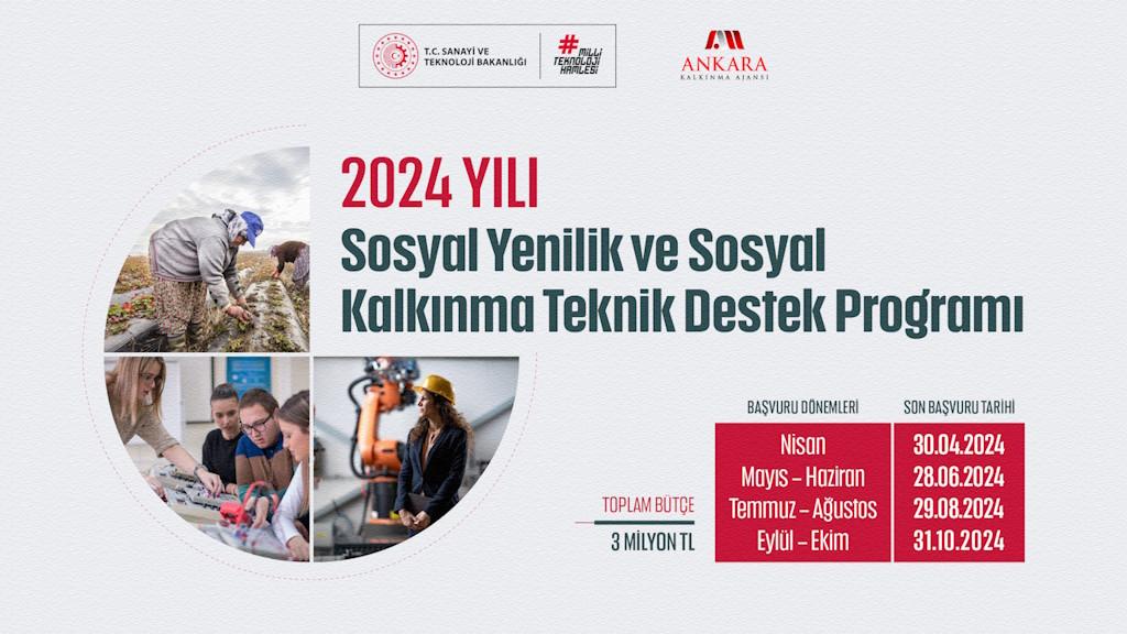2024 Yılı Sosyal Yenilik ve Sosyal Kalkınma Teknik Destek Programı